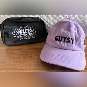 Olivia Rodrigo's GUTS World Tour VIP exclusive Hat and Belt Bag set